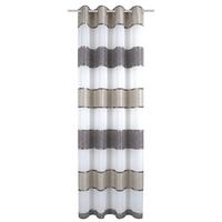 Ösenvorhang Walter Grau/Taupe ca. 140x245cm - Taupe/Grau, Design, Textil (140/245cm) - Schmidt W. Gmbh
