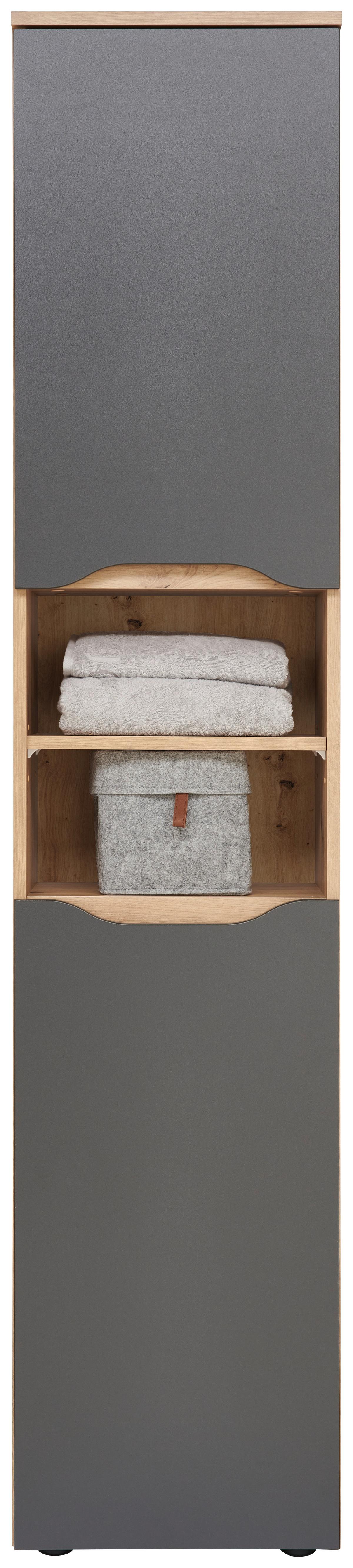 Kupaonica Giga Wbu - hrast Artisan/antracit, Moderno, drvni materijal (150/190/40cm)