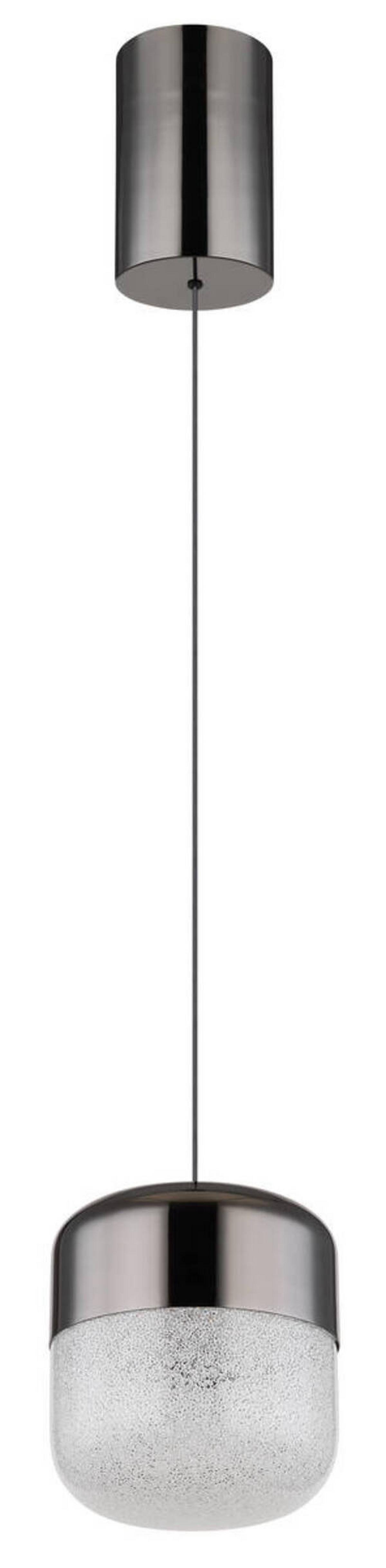 LED-HÄNGELEUCHTE 15721 - Klar/Graphitfarben, Design, Glas/Metall (15/200cm) - Globo
