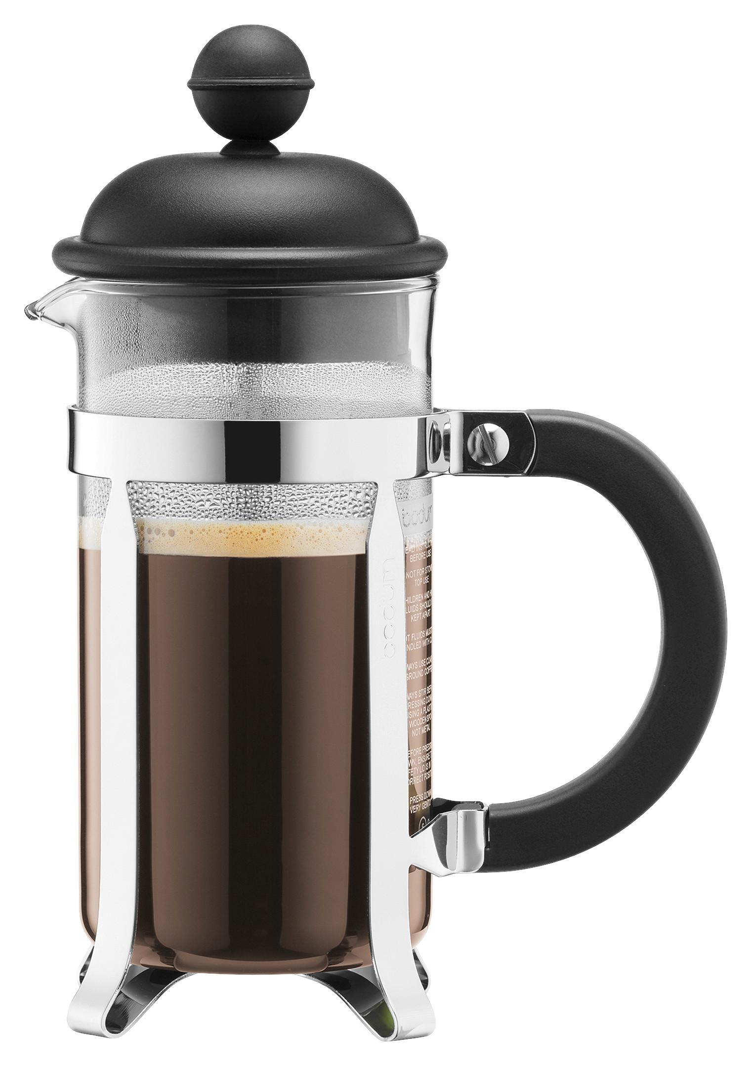 Kaffeebereiter Bodum Caffettiera Schwarz - Schwarz, KONVENTIONELL, Glas/Kunststoff (16/11/24cm) - Bodum