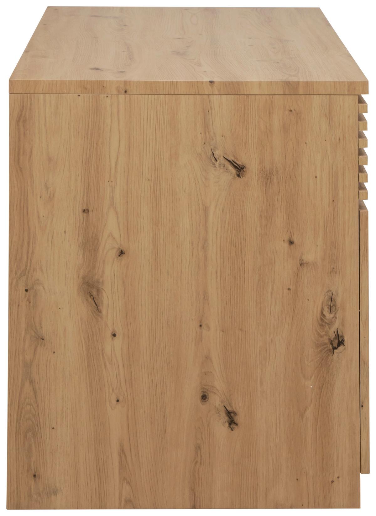 SCHREIBTISCH HUGO - Eichefarben/Eiche Artisan, Modern, Holzwerkstoff (120/60/75cm) - Mömax