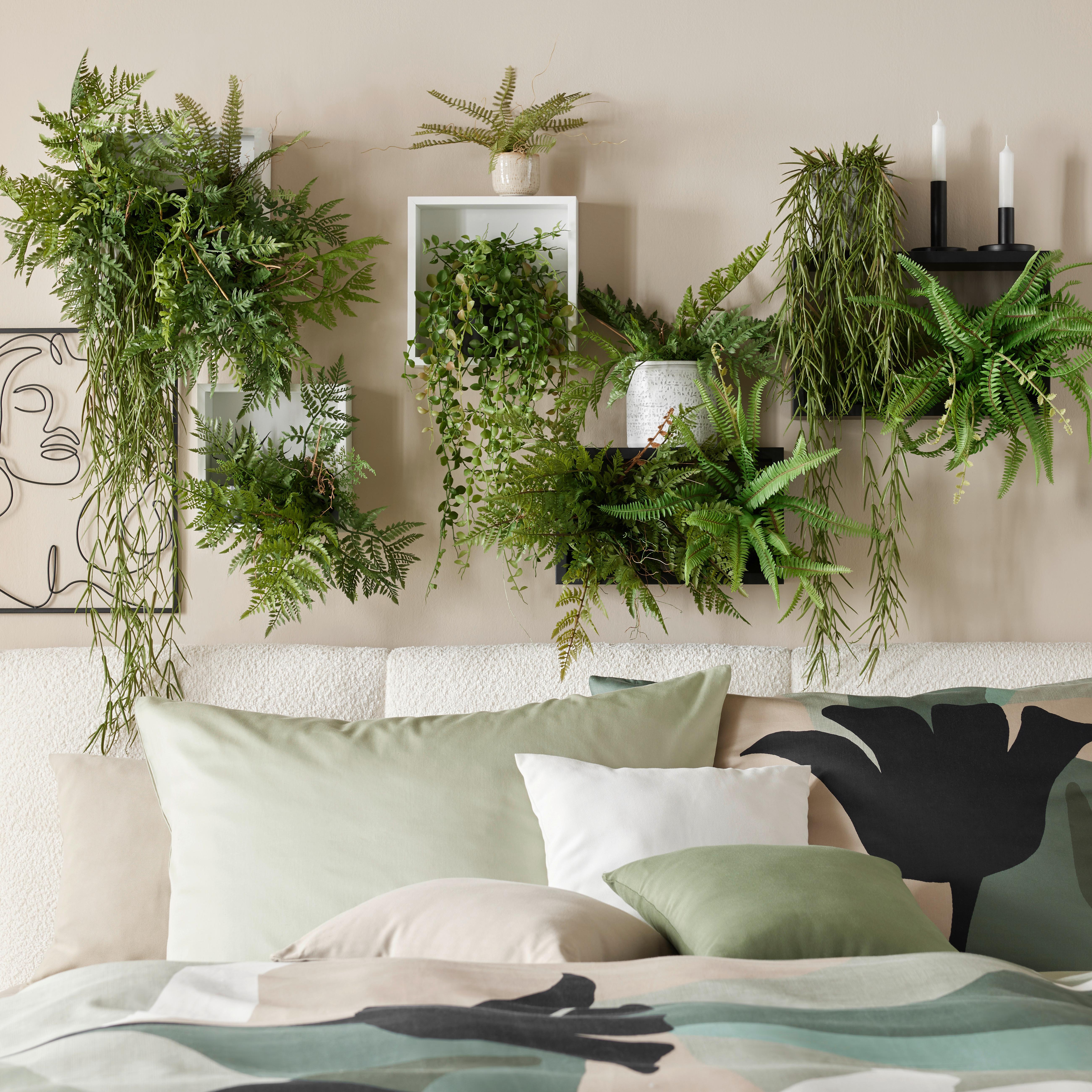 Okrasna Rastlina Farn I - zelena, Basics, umetna masa (35cm) - Modern Living
