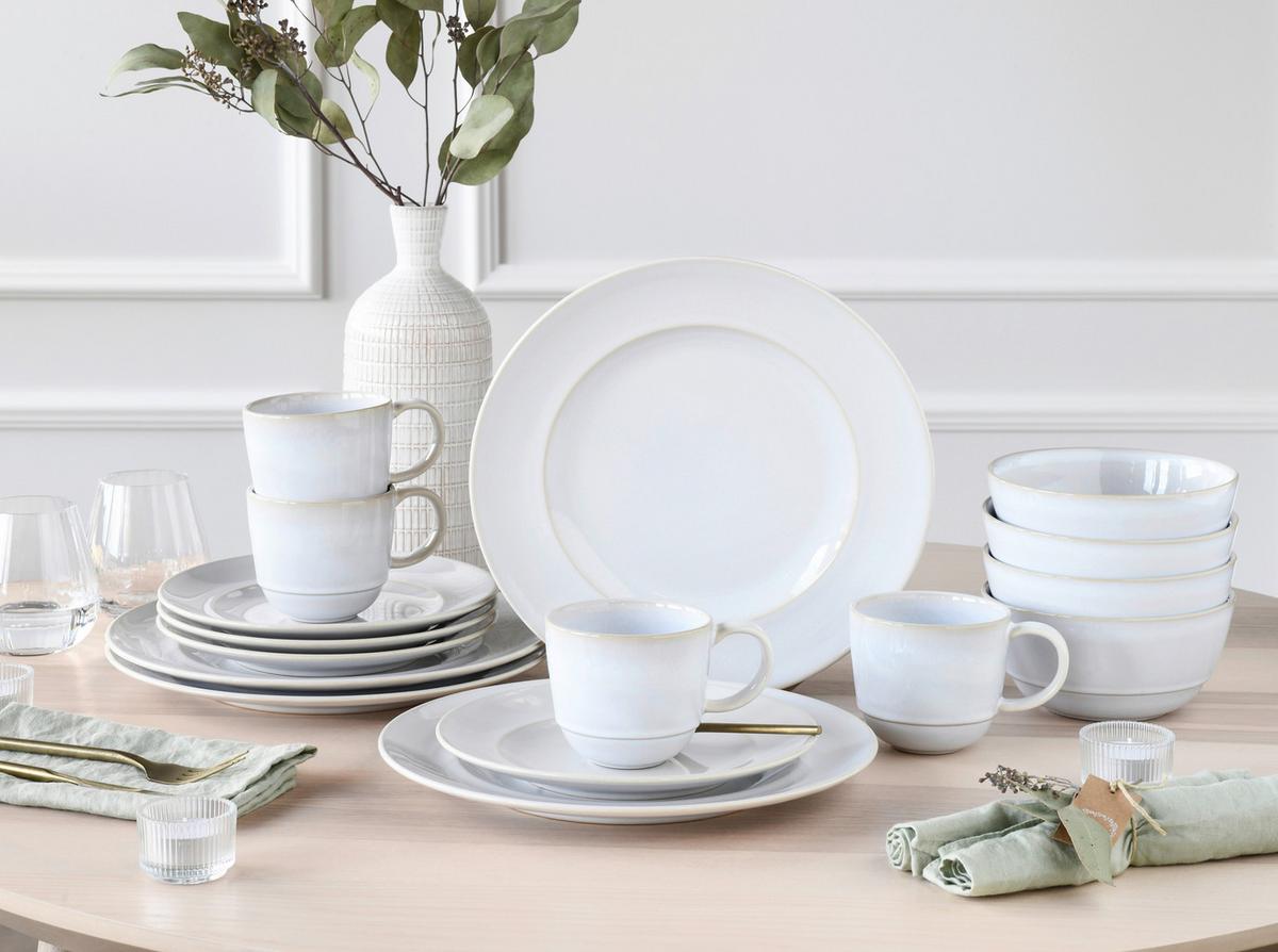 Kombiservice 23670, 12-teilig - Weiß, Basics, Keramik - Creatable