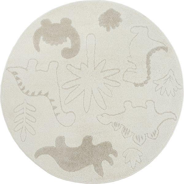 Kinderteppich Eclipse Creme Ø ca. 120cm - Creme, Trend, Textil (120cm)