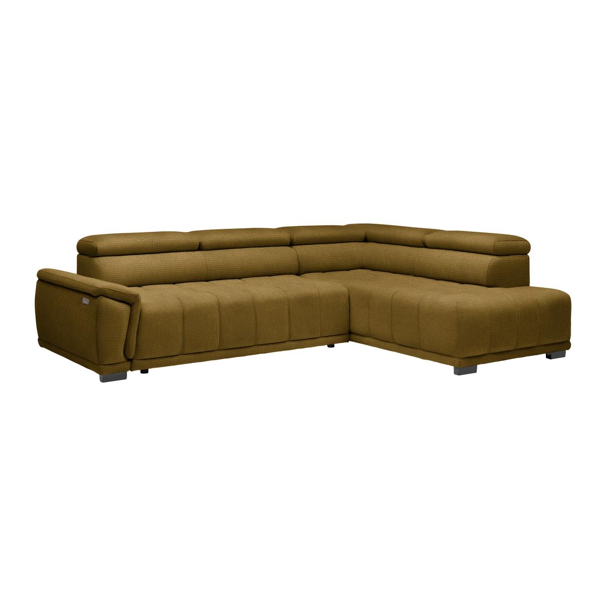 Kutna Garnitura Gremio - boje senfa/crna, Moderno, tekstil/plastika (283/206cm) - Modern Living