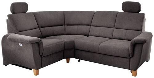 Wohnlandschaft Parole Anthrazit Struktur - Wildeiche/Anthrazit, KONVENTIONELL, Holz/Textil (186/237cm) - Livetastic