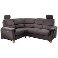 Wohnlandschaft Parole Anthrazit Struktur - Wildeiche/Anthrazit, KONVENTIONELL, Holz/Textil (186/237cm) - Livetastic