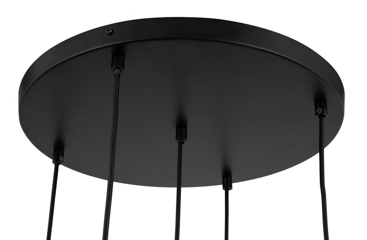 LAMPA WISZĄCA PEARL - kolor bursztynowy, Trend, metal/szkło (62/135cm) - Novel