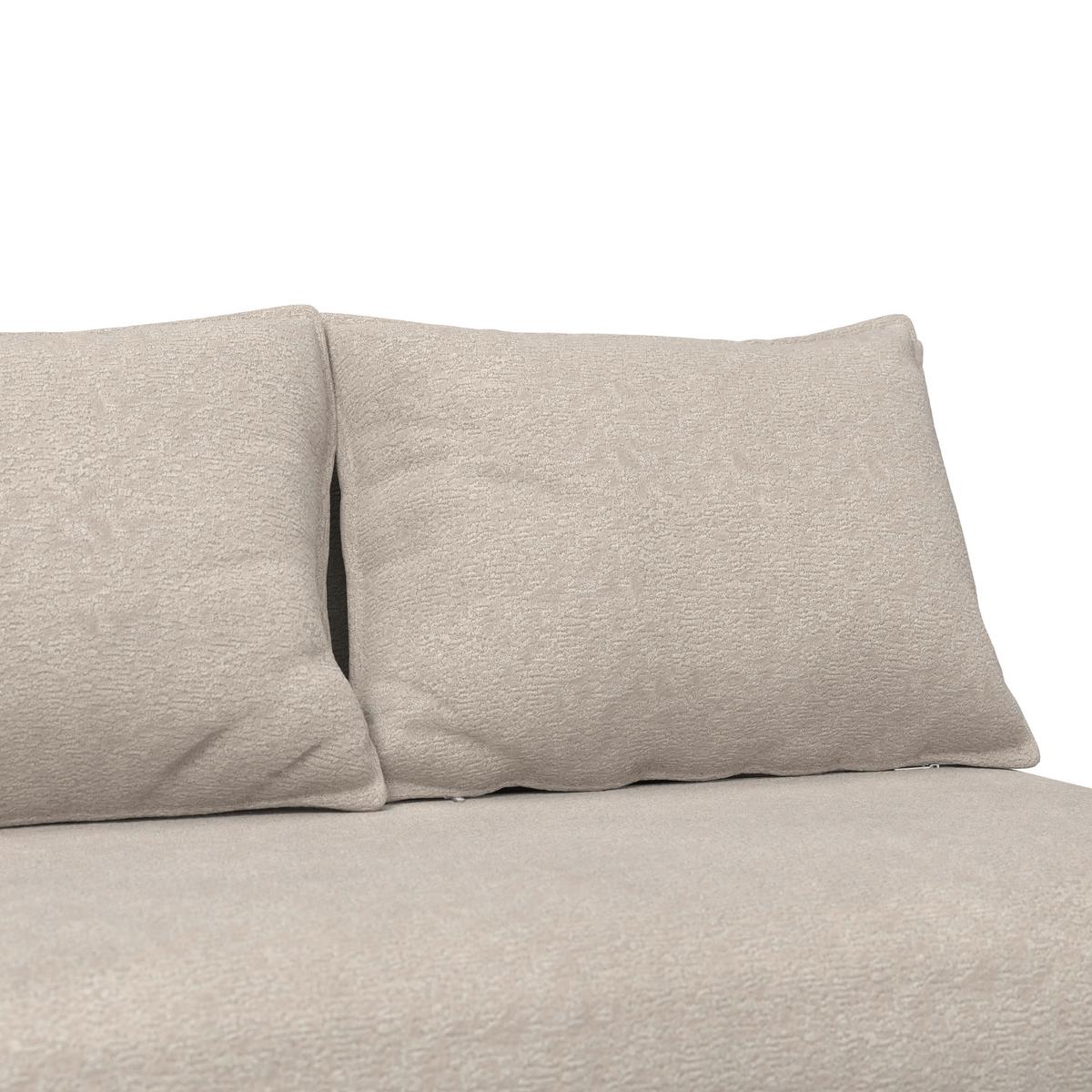 Schlafsofa Bella Bouclé Beige - Beige/Naturfarben, MODERN, Holz/Textil (141/77/85cm) - Bessagi Home