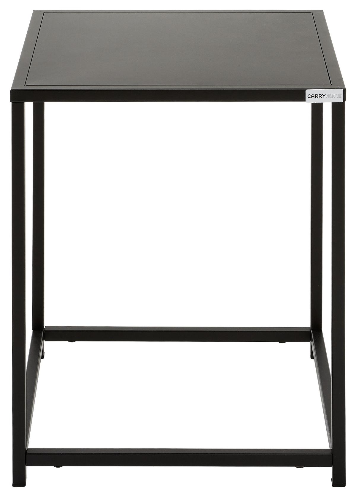 STOLIK BOCZNY NILS - czarny, Trend, metal (38/37/45,7cm) - Carryhome