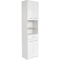 Dulap înalt Fiola - alb, Konventionell, material pe bază de lemn (50/192/30cm)