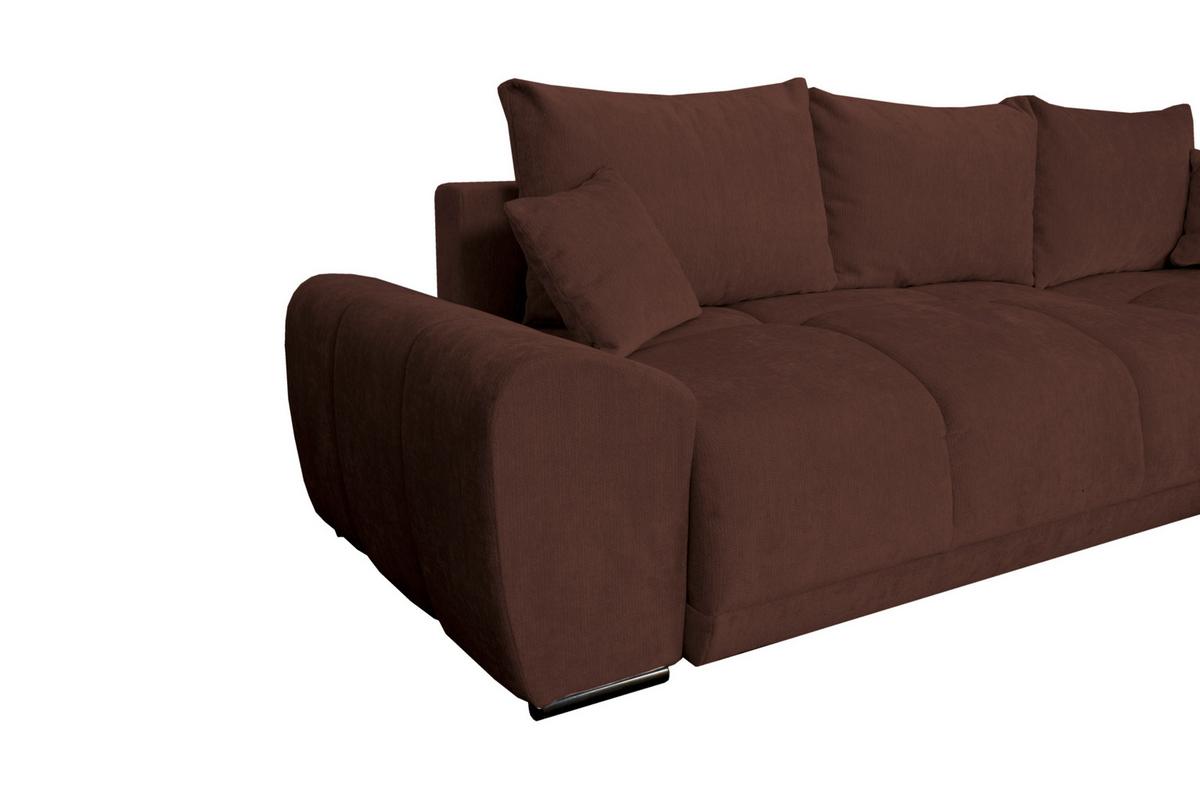 Kutna Garnitura Bonn - smeđa/crna, Moderno, tekstil/plastika (296/182cm)