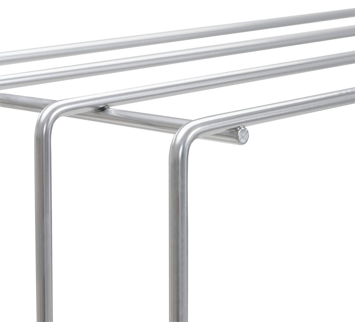 WIESZAK ŚCIENNY STABILO GARDEROBE - kolor chromowy, Basics, metal (73/38/26cm) - Livetastic
