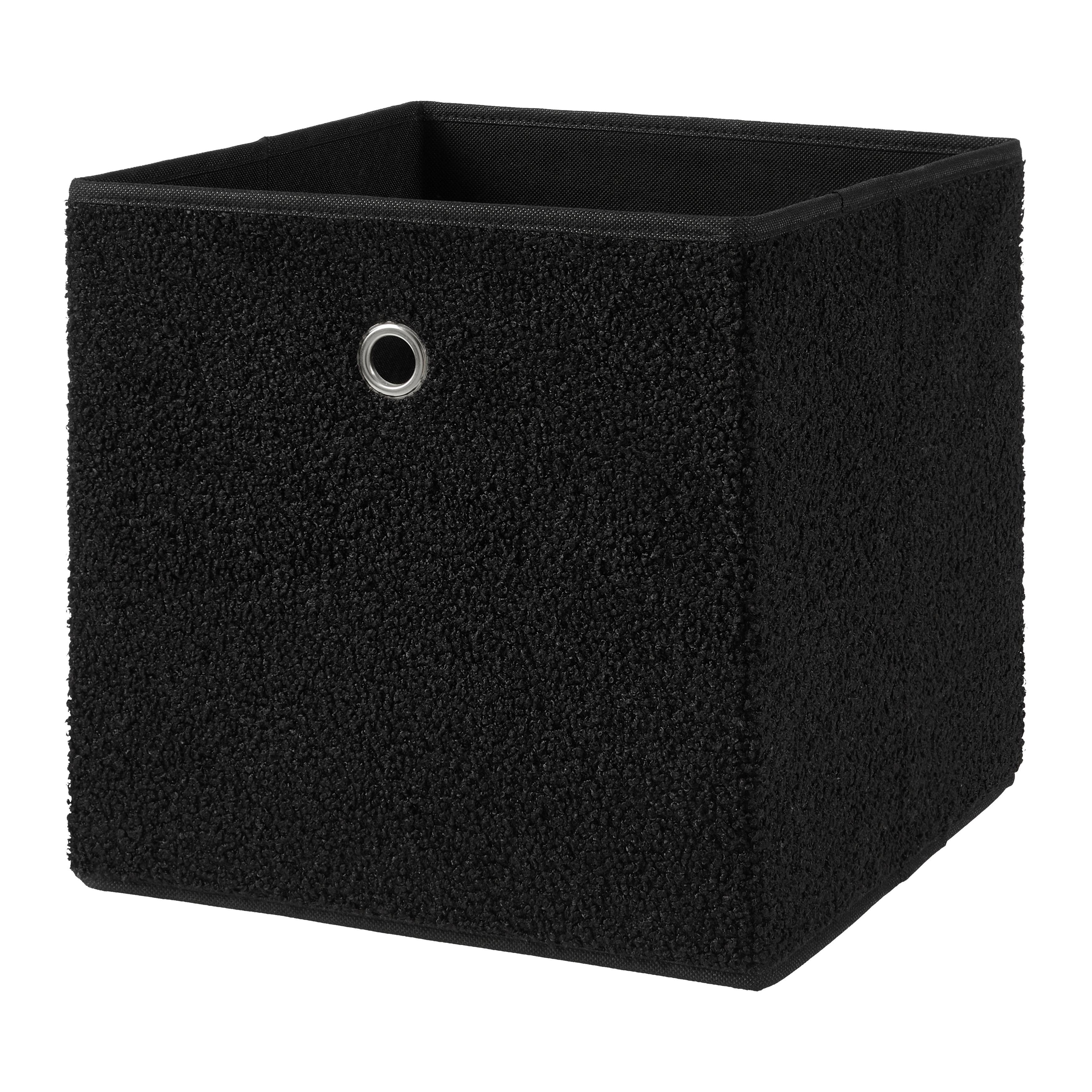 Zložljiv Zaboj Teddy -Ext- - črna, Moderno, papir/tekstil (30/30/30cm) - Modern Living