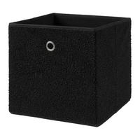 Faltbox Teddy Schwarz - Schwarz, MODERN, Papier/Textil (30/30/30cm) - Modern Living