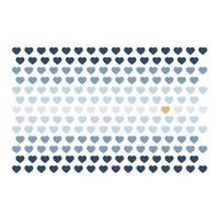 Klappkarte Kupfergold Weiß/Pastellblau - Pastellblau/Weiß, Basics, Papier (18/13cm)
