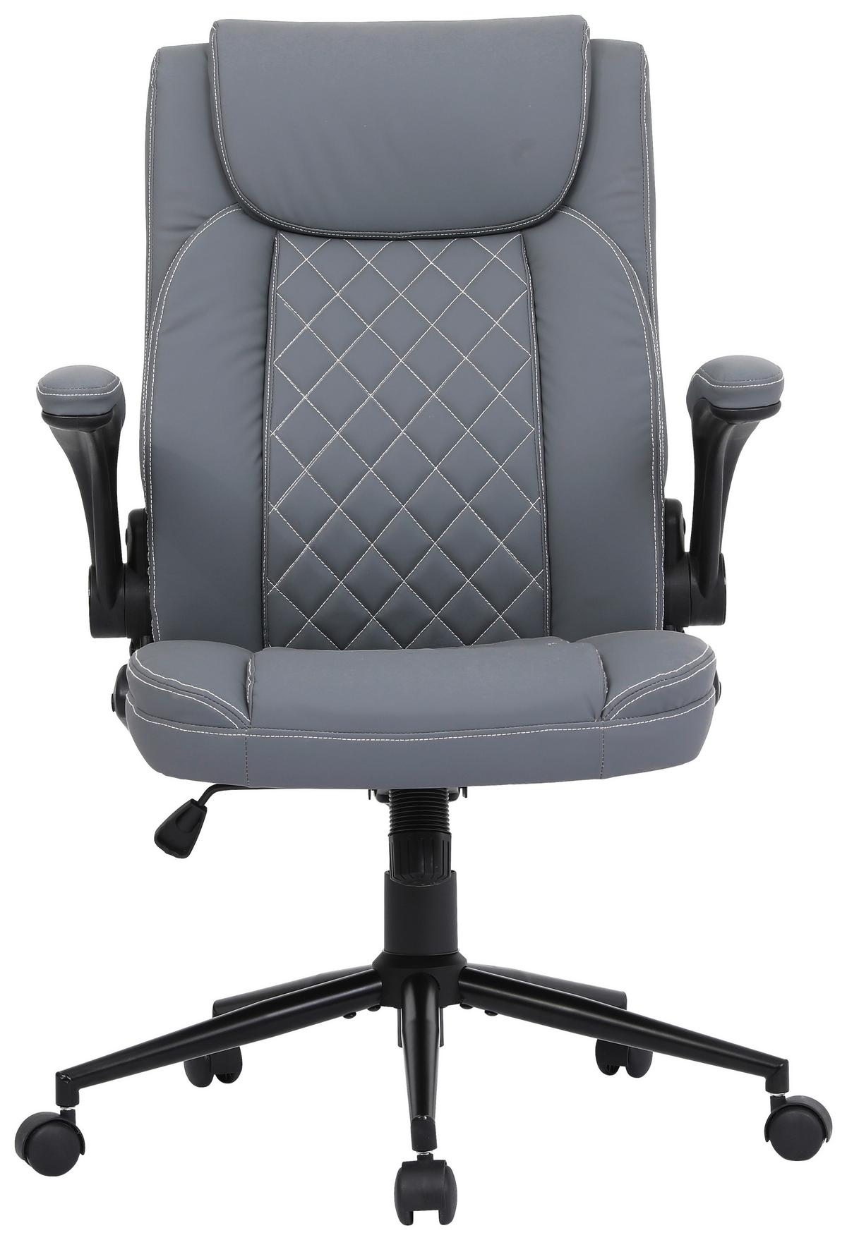 Uredska Stolica Fredy - bijela/siva, Moderno, drvo/metal (64/116/70cm) - Modern Living