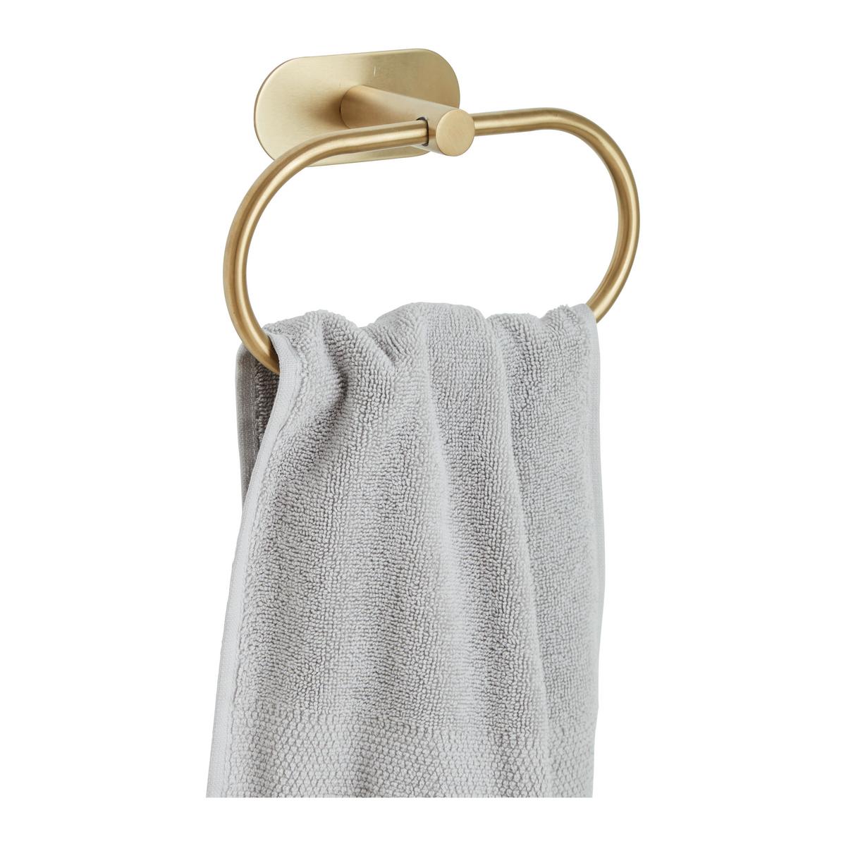 Handtuchhalter in Goldfarben - Goldfarben, LIFESTYLE, Metall (20,5/12,5/7,5cm) - Mömax