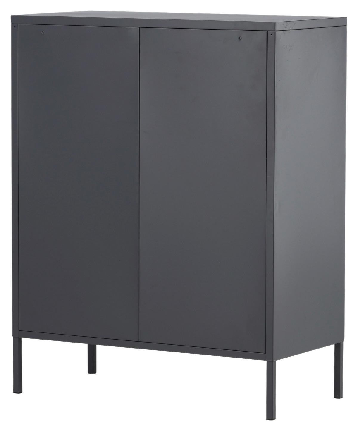 SIDEBOARD MISHA - Schwarz, Design, Metall (80/101.5/40cm) - Livetastic