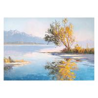 Leinwandbild HP056 Lakeside Multicolor ca. 70x100cm - Multicolor, Basics, Holz/Textil (70/100cm)