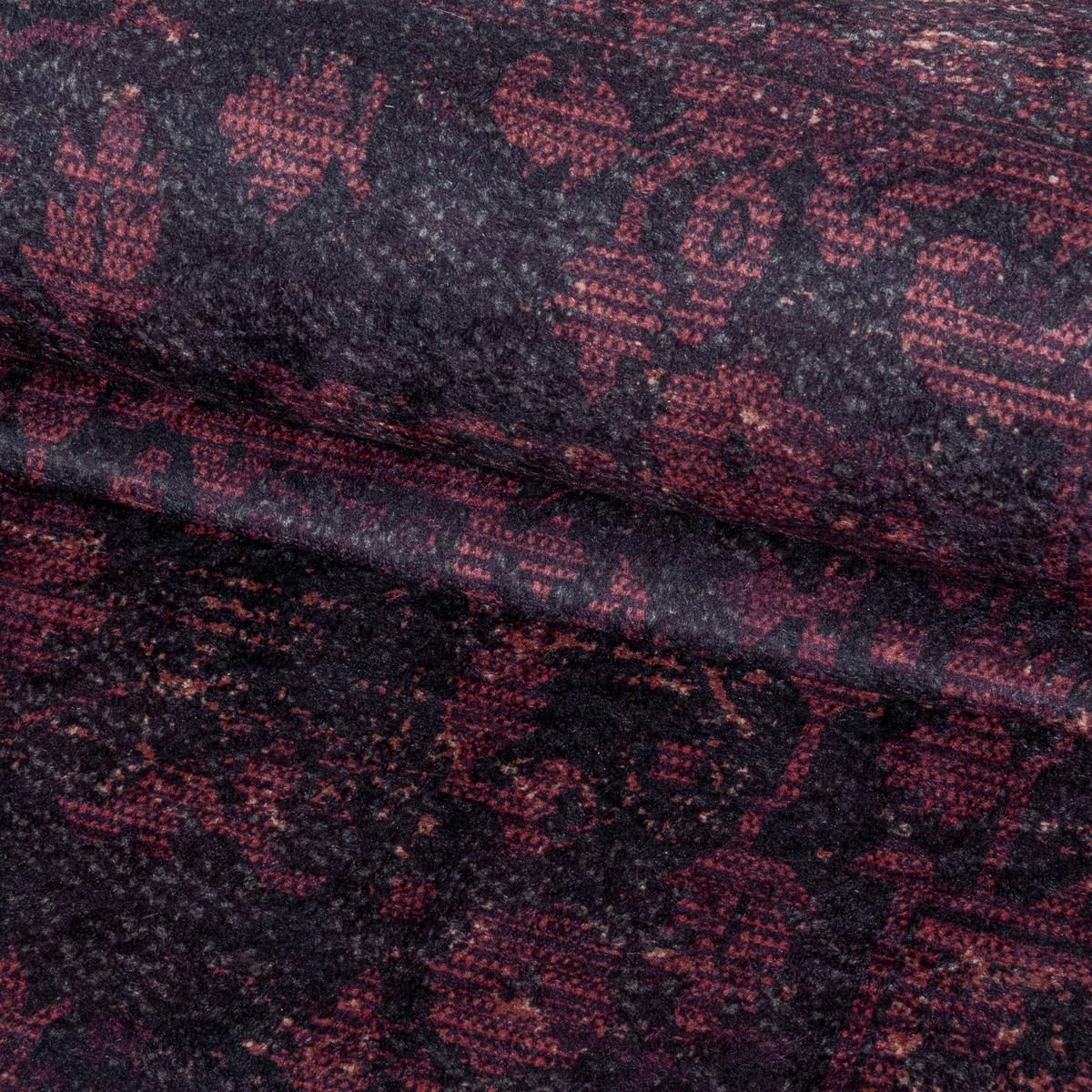 Flachwebeteppich Fiesta Rot/Schwarz ca. 200x290cm - Rot/Schwarz, Design, Textil (200/290cm) - Novel