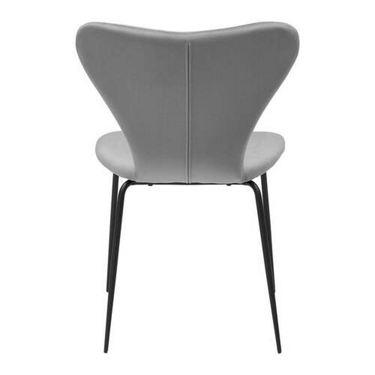 KRZESŁO ALICIA - jasnoszary/czarny, Modern, metal/drewno (53/82,5/53cm) - Bessagi Home