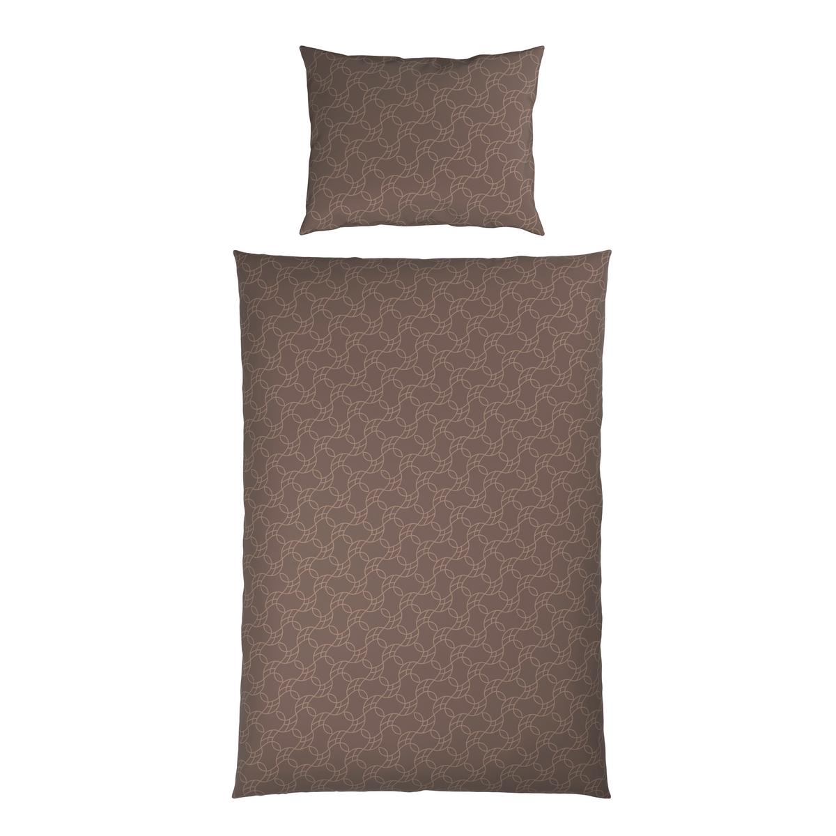 Posteljnina Arc - rjavosiva, Romantika, tekstil (140/200cm) - Mömax