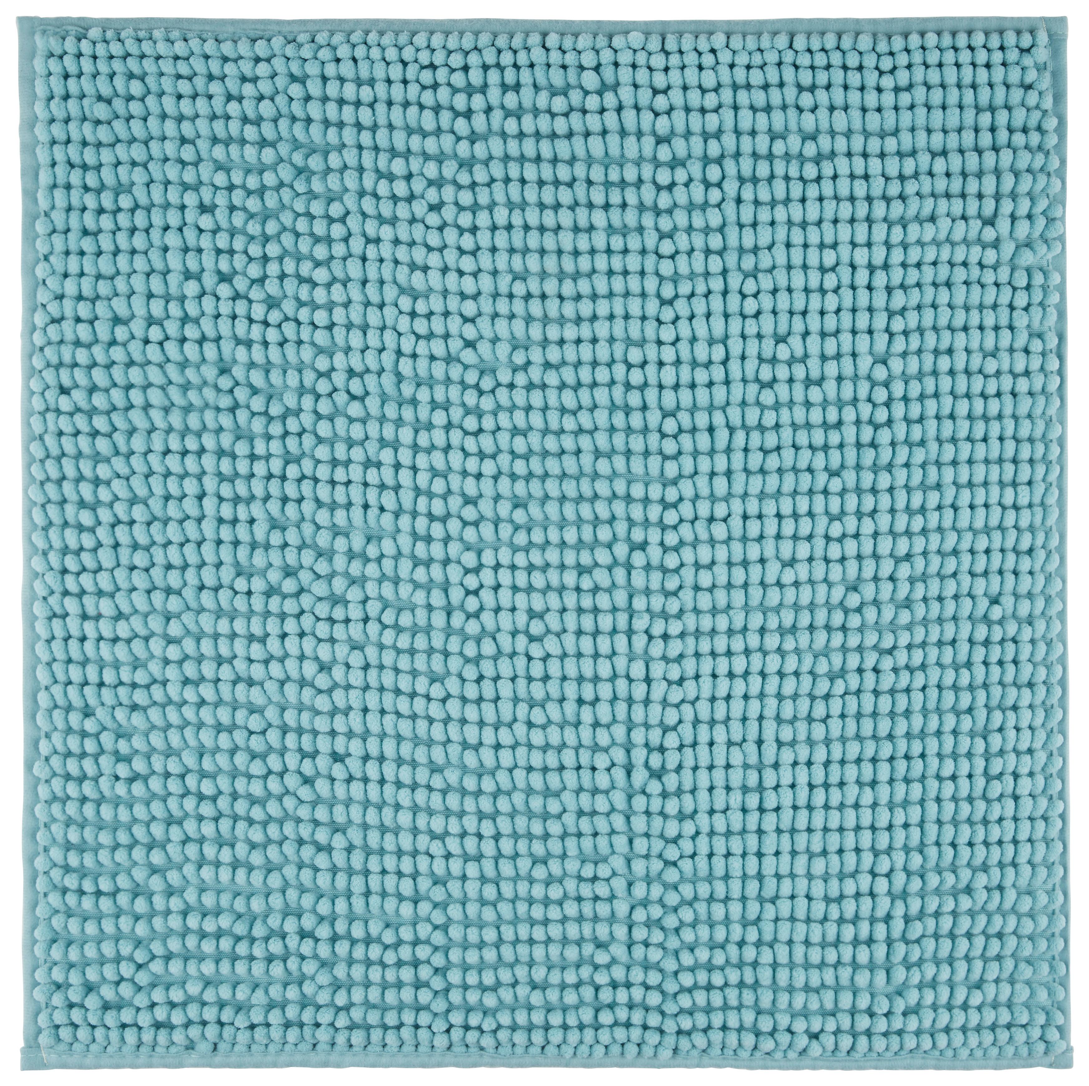 Covoraș de baie Nelly, cca. 50x50cm - turcoaz, textil (50/50cm) - Modern Living