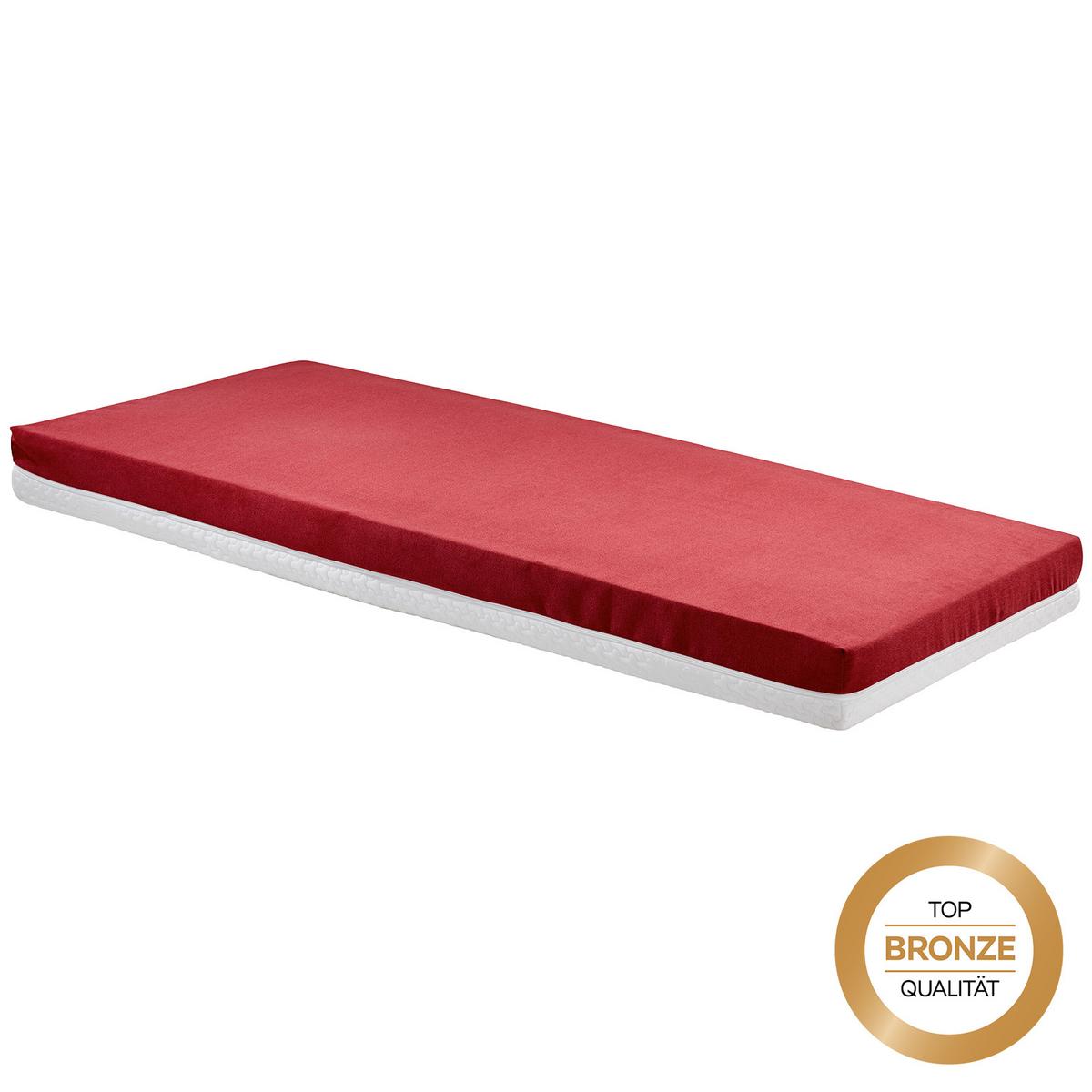 Madrac S Džep. Opruž. Jezgrom Enjoy - Mia - bijela/crvena, tekstil (90/200cm) - Primatex