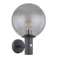 LED-AUSSENLEUCHTE 31865SLMDS - Anthrazit, Konventionell, Glas/Metall (25/37cm) - Globo