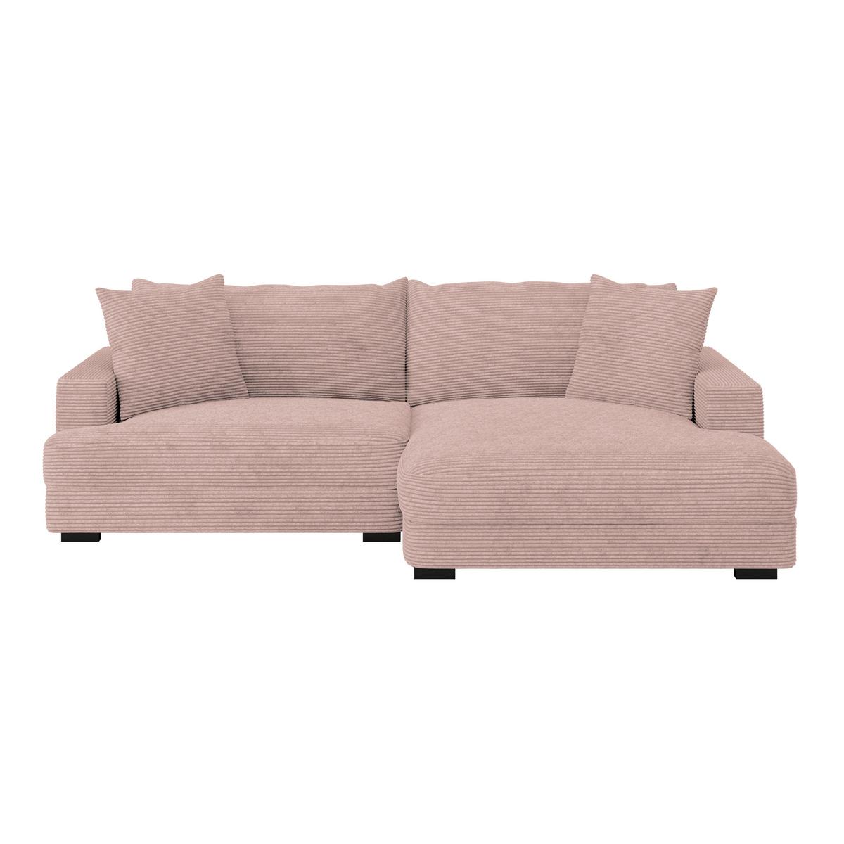 Coltar PELLE - roz, Modern, textil (265/180cm)