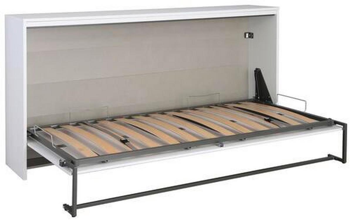 Klappbett Albero ca. 90x200 cm Grau/Weiß - Dunkelgrau/Alufarben, Design, Holz/Holzwerkstoff (90/200cm) - Rauch Möbel