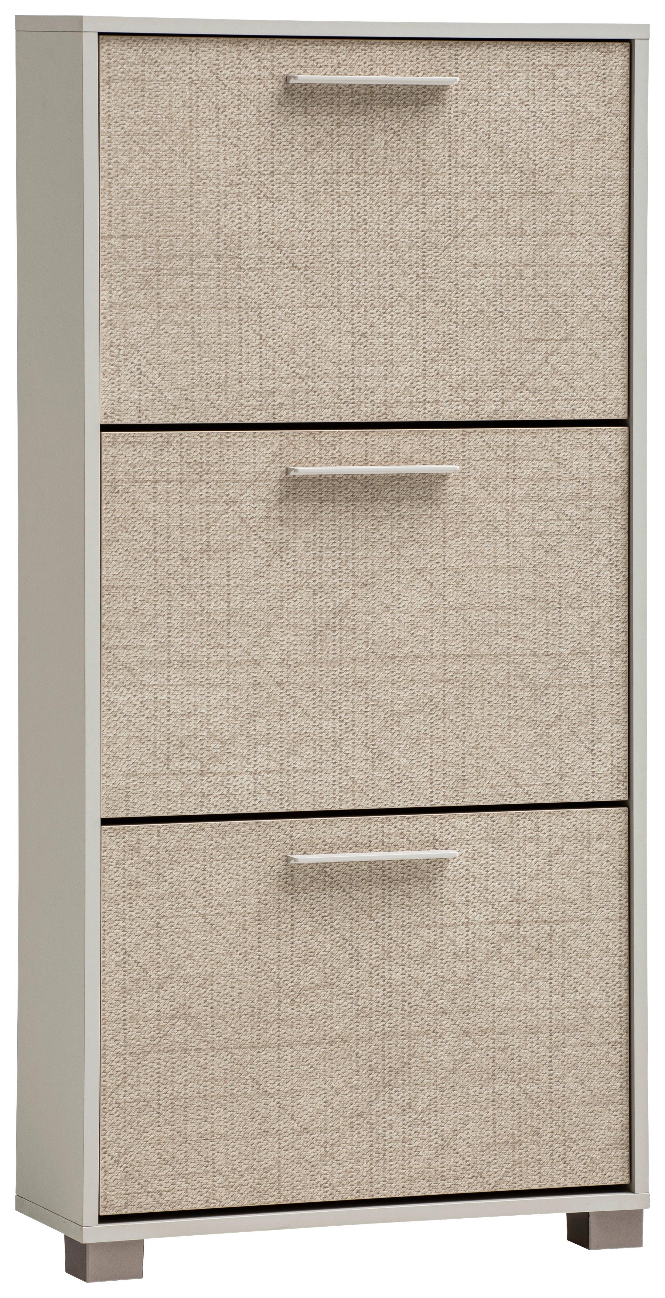 Omara Za Čevlje Edno, Bež - siva/bela, Design, kovina/umetna masa (59,8/124/19,55cm) - MID.YOU