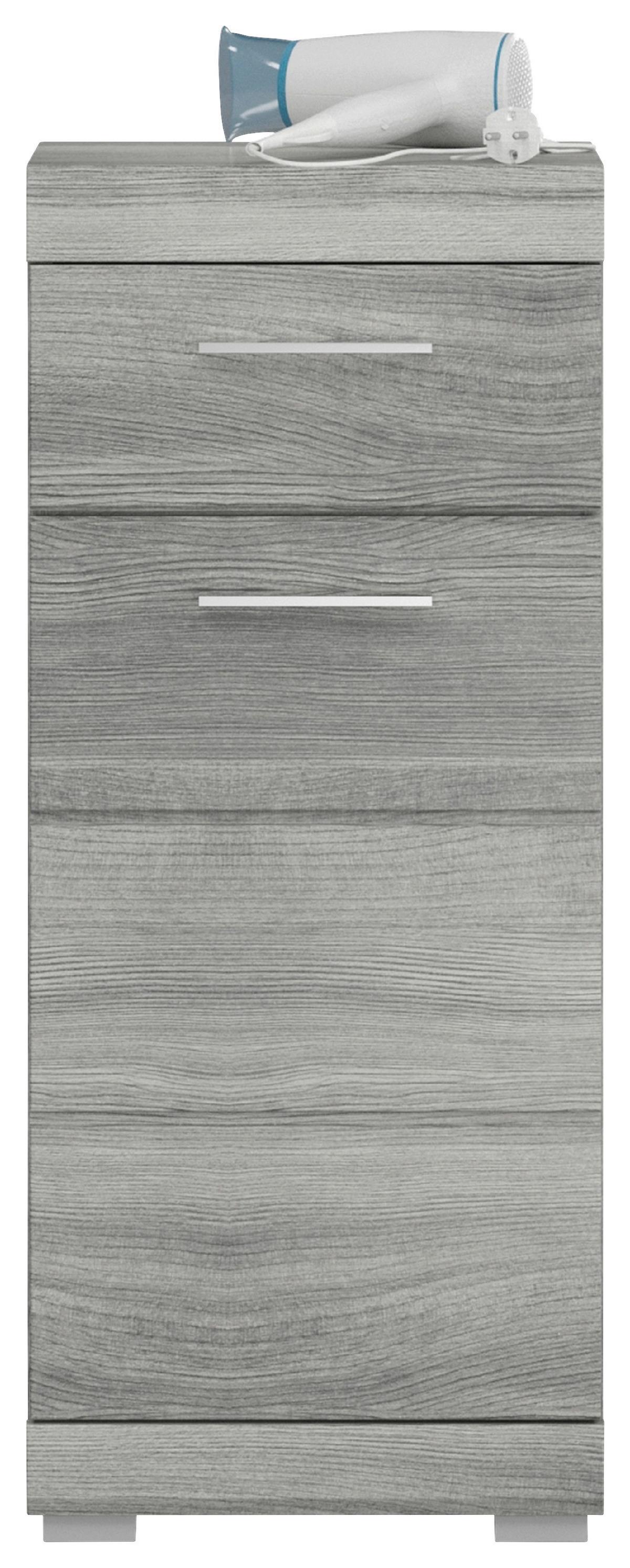 Kopalniška Omarica Soul, Barve Srebrnega Hrasta - srebrne barve/barve srebrnega hrasta, Moderno, leseni material (37/88/31cm) - MID.YOU