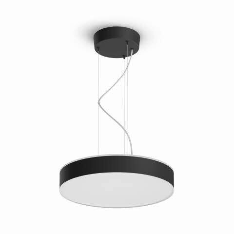 LAMPA WISZĄCA LED HUE ENRAVE PENDANT BLACK - czarny, Design, metal (42,5/12,9cm) - Philips HUE