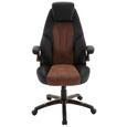 Pisarniški Stol Rafael - črna/rjava, Moderno, kovina/umetna masa (69/115-125/77cm) - Mömax modern living Pisarniški Stol Rafael - črna/rjava, Moderno, kovina/umetna masa (69/115-125/77cm) - Mömax modern living