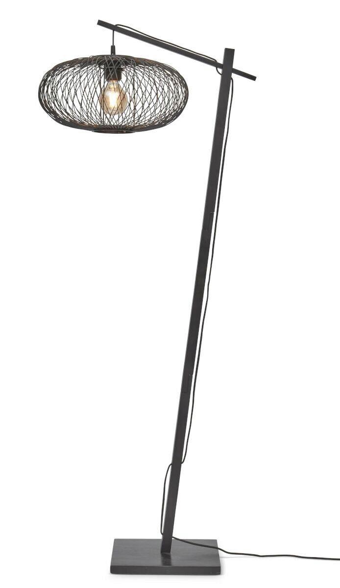 Stoječa Svetilka Cango, Črna - črna, Trend (150/40/62cm) - Good & Mojo