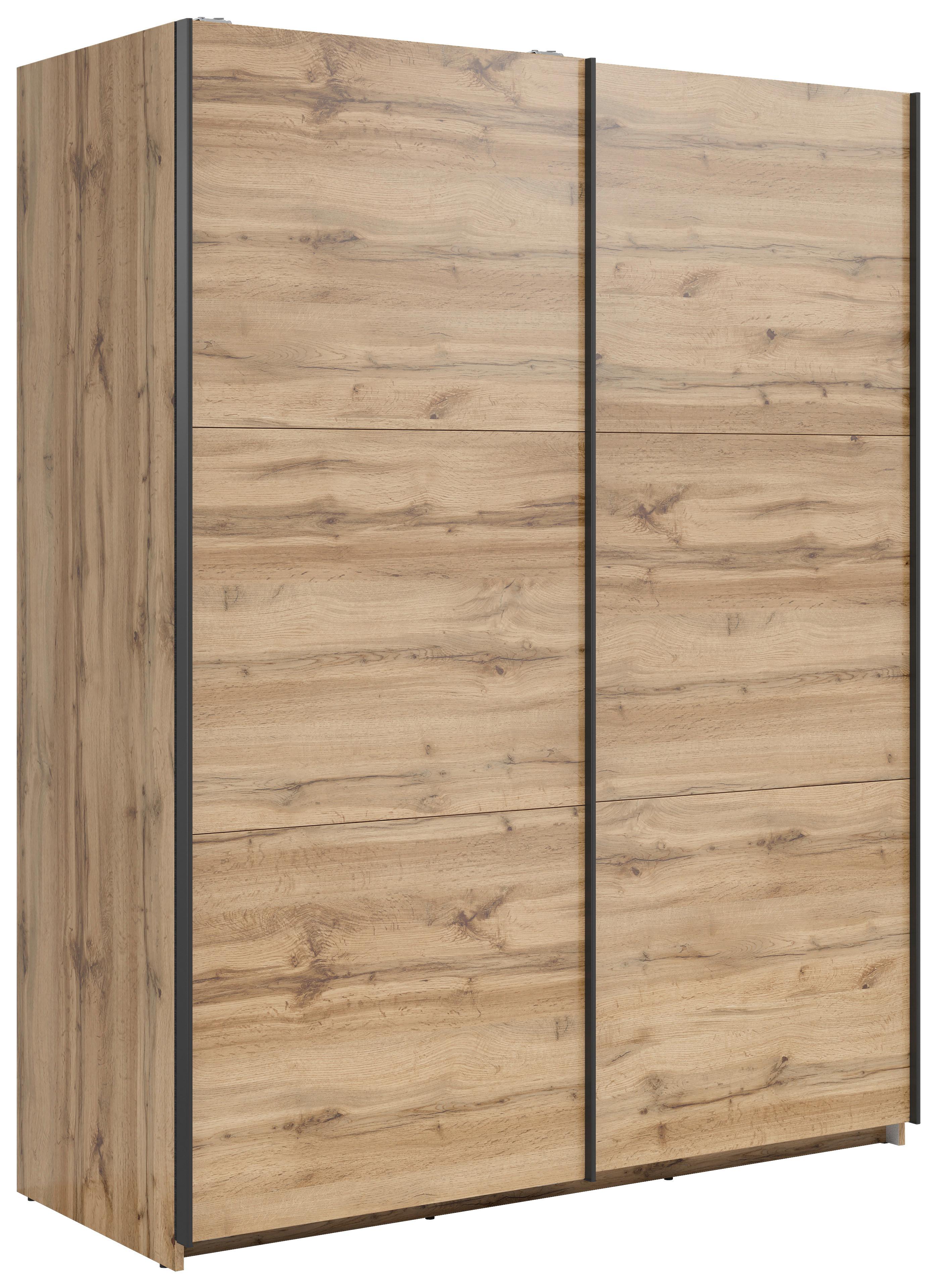 DULAP USI GLISANTE TETRIX - stejar Wotan, Modern, material pe bază de lemn (153,5/195,5/60cm) - Modern Living