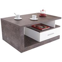 Klubska Miza Iguan, Siva - temno siva/bela, Moderno, leseni material (110/45/67cm) - Mömax