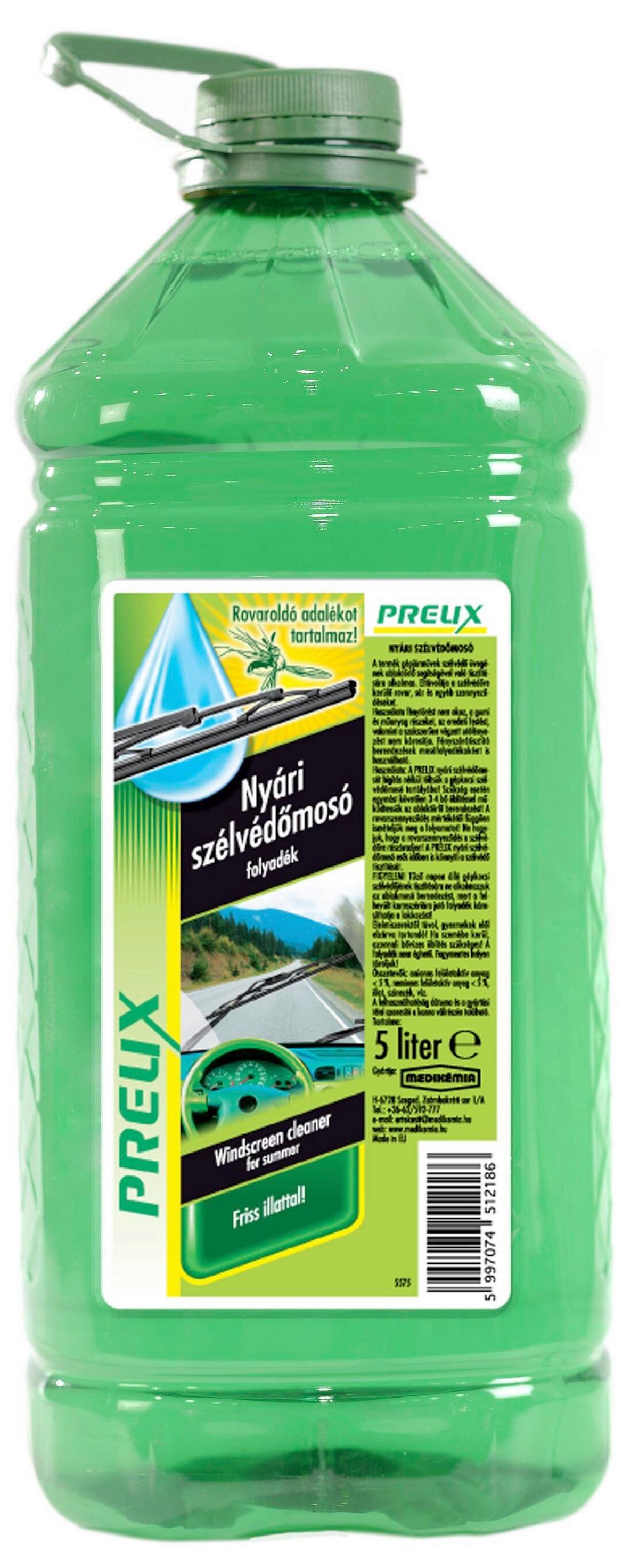Nyári Szélvédőmosó Folyadék Prelix 5l - zöld (14/34/14cm)