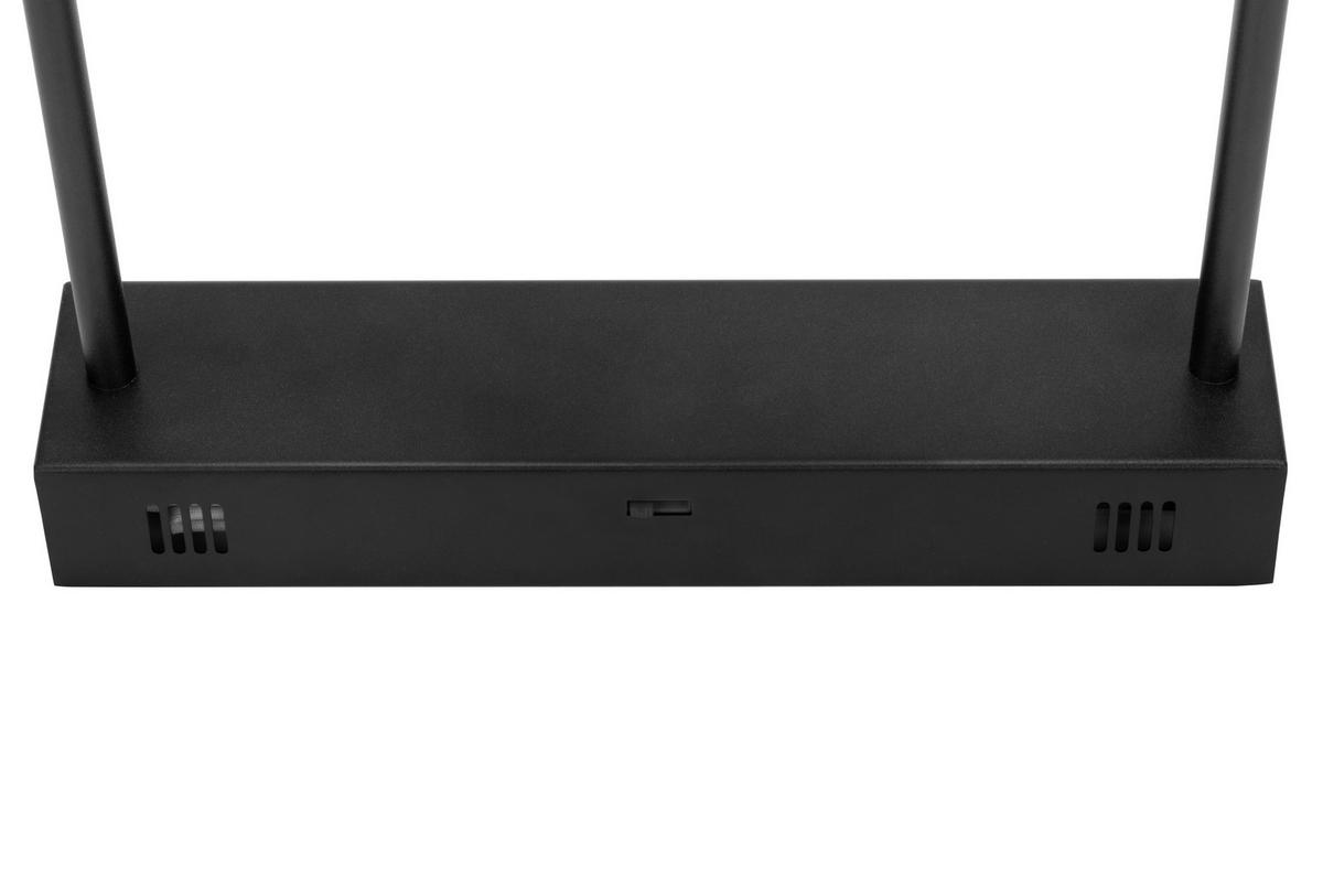 LAMPA SUFITOWA LED BRACKNELL - czarny, Design, tworzywo sztuczne/metal (120/22/32cm) - Novel