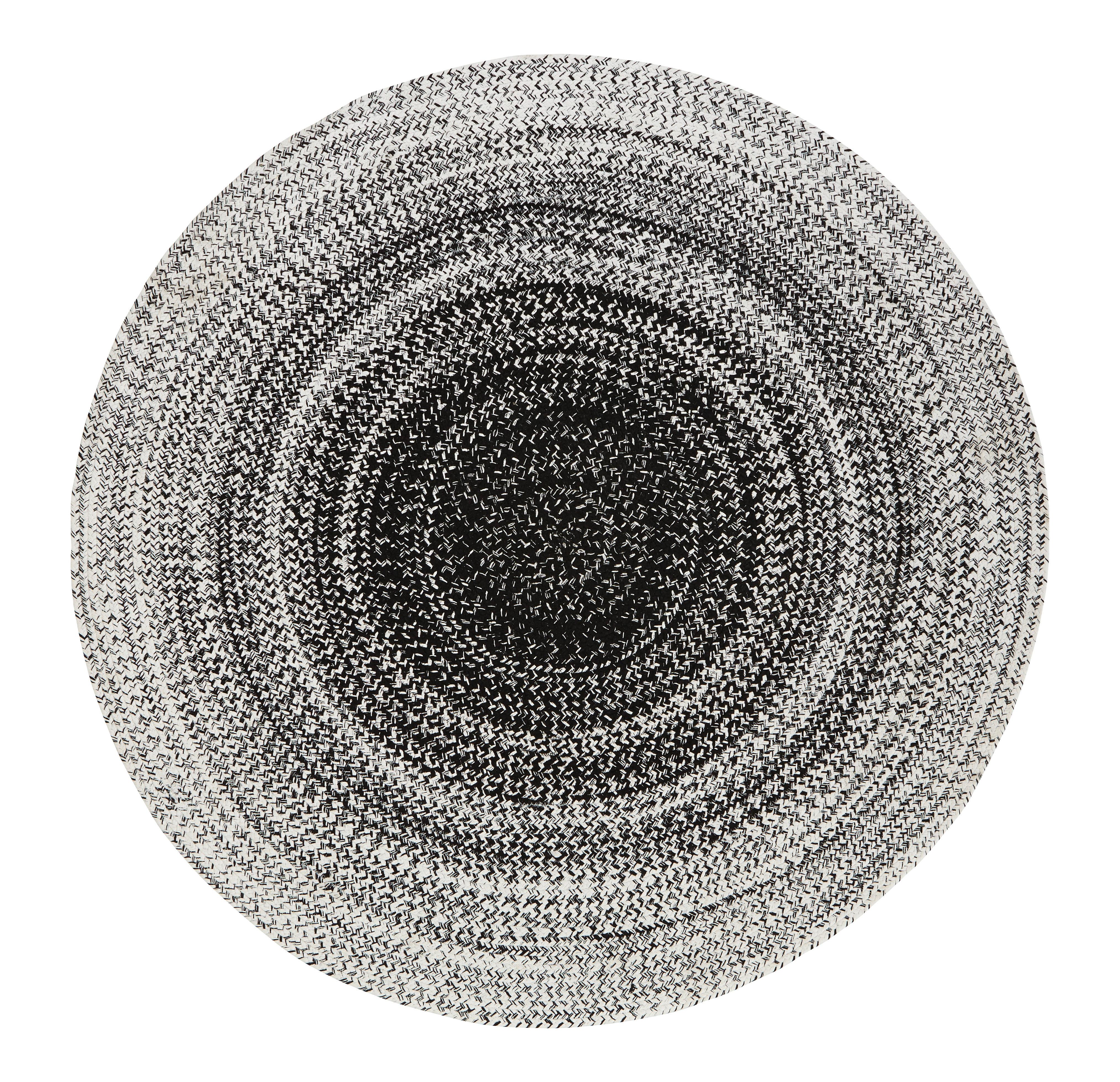 Síkszövött Szőnyeg Marie 160cm - fekete/fehér, textil (160cm) - Modern Living