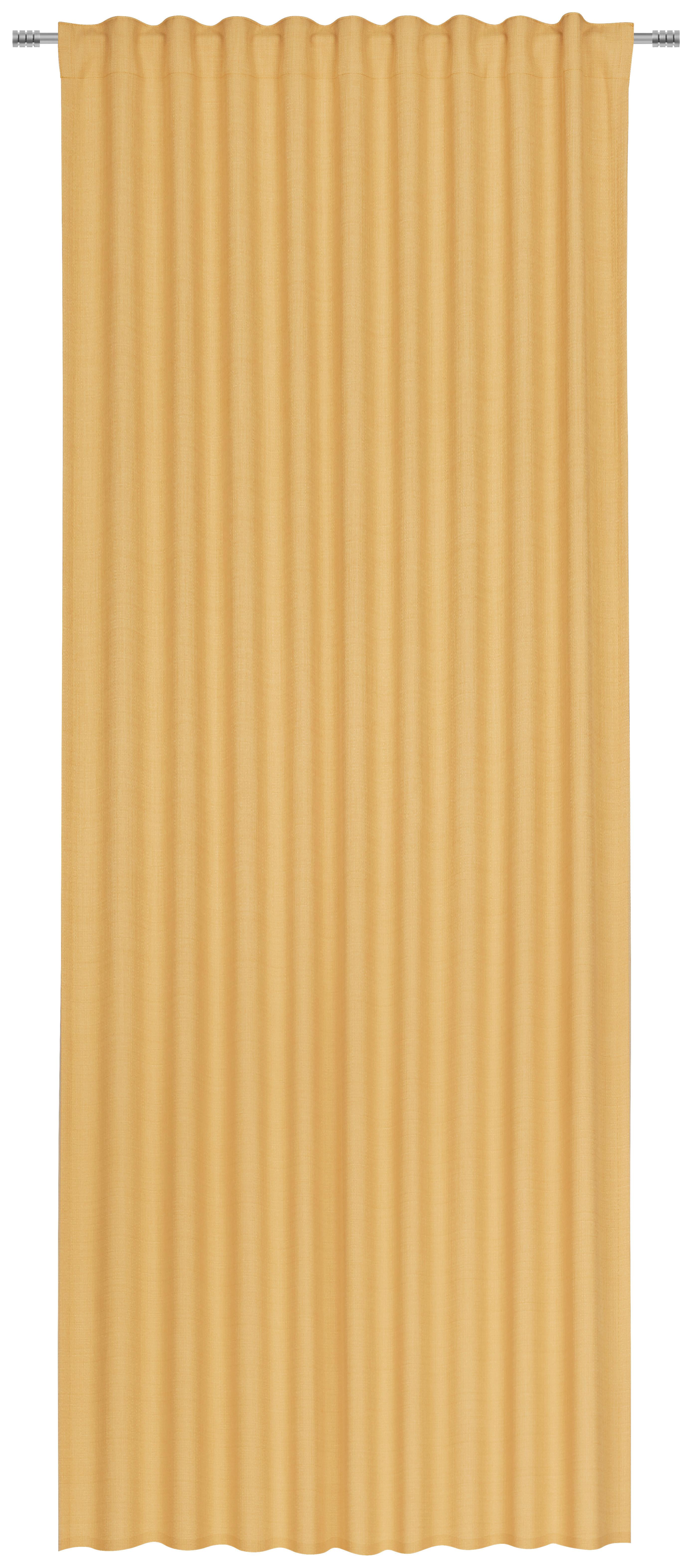 Perdea prefabricată Leo - galben, textil (135/255cm) - Premium Living