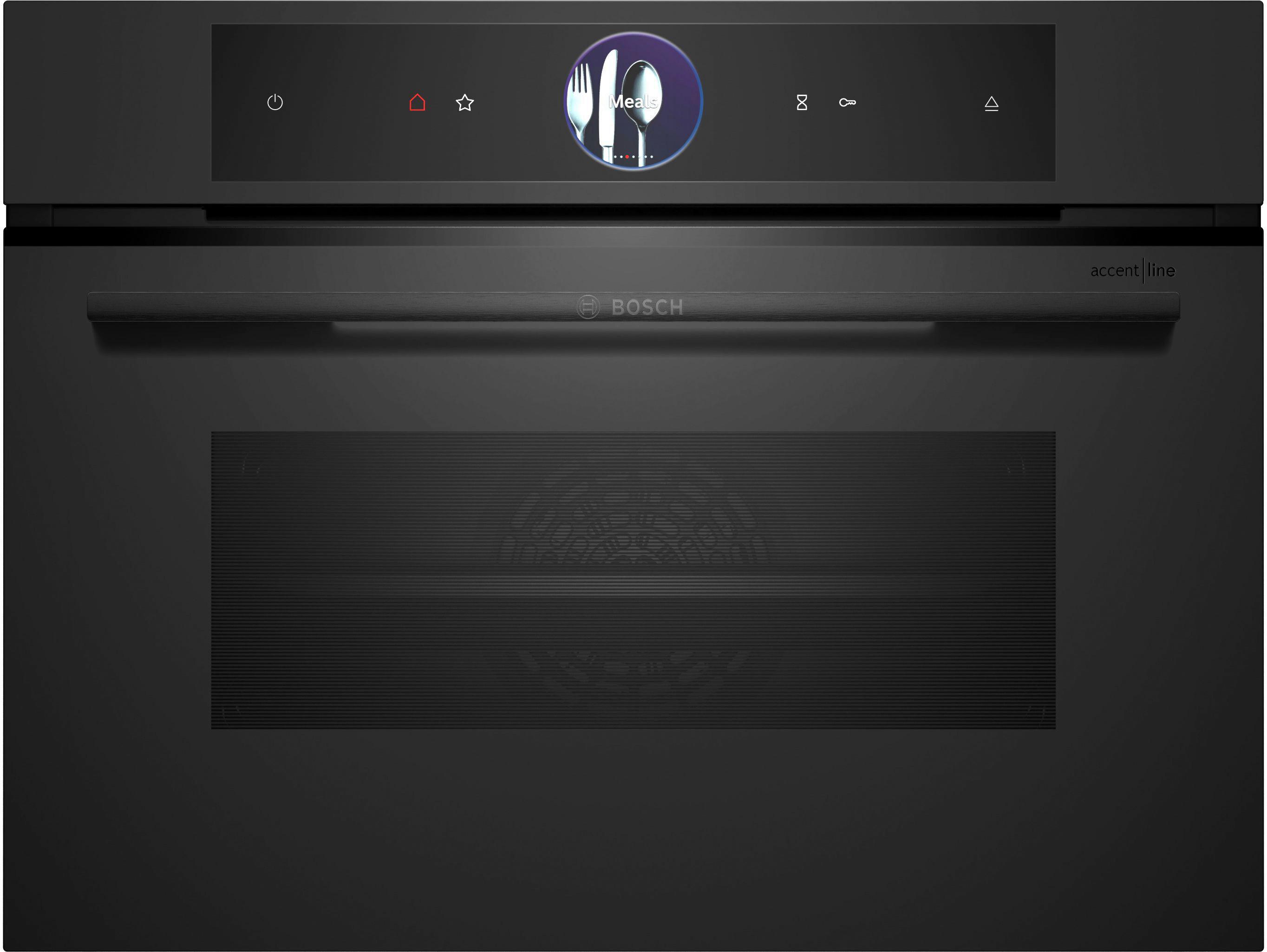 Dampfbackofen CSG936AM1 Schwarz matt - Schwarz, MODERN, Glas/Metall (59,4/45,5/54,8cm) - Bosch