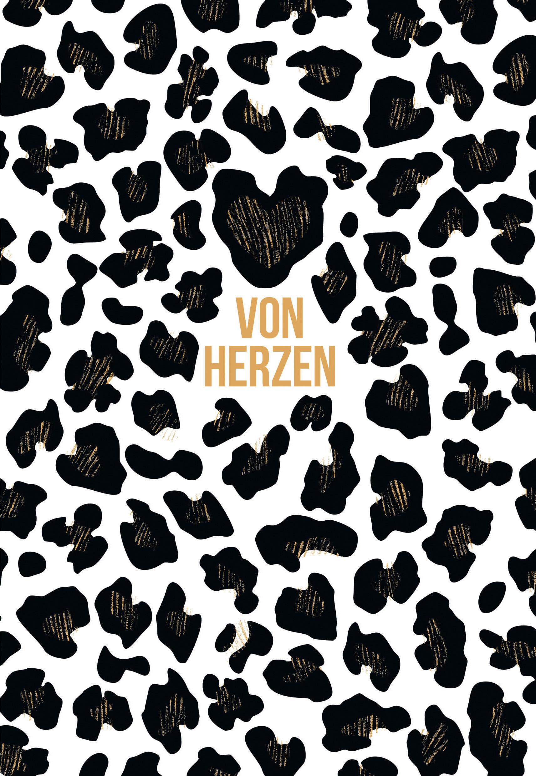 Postkarte Edelschwarz Multicolor - Basics, Papier (17,5/12cm)