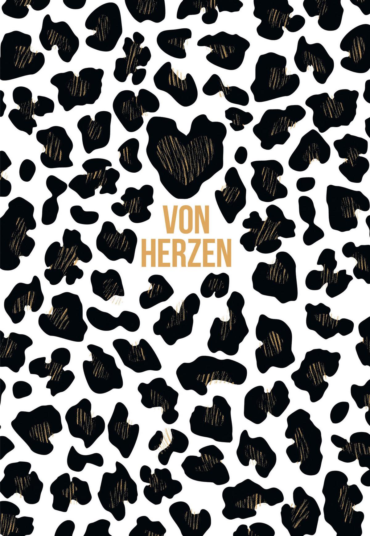 Postkarte Edelschwarz Multicolor - Basics, Papier (17,5/12cm)