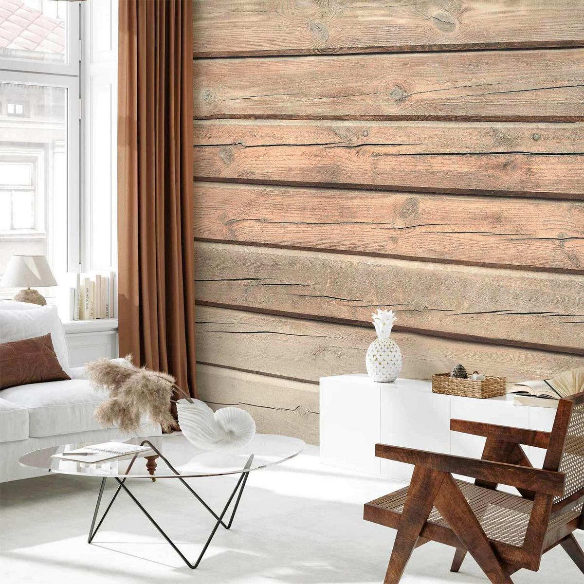 Fototapeta Old Pine, 400x280cm - barve kapučina/barve konjaka, Trendi, tekstil (400/280cm) - artgeist