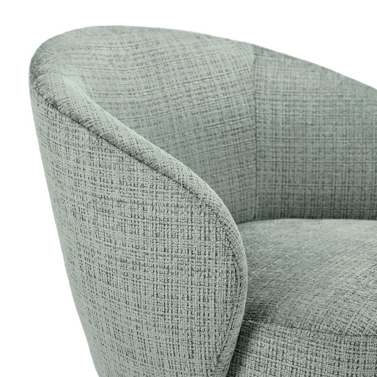 Drehsessel Maja Chenille Hellgrün - Hellgrün, MODERN, Holz/Textil (70/75/68cm) - Mömax