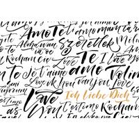 Postkarte Edelschwarz Schwarz/Weiß/Gold - Basics, Papier (17,5/12cm)