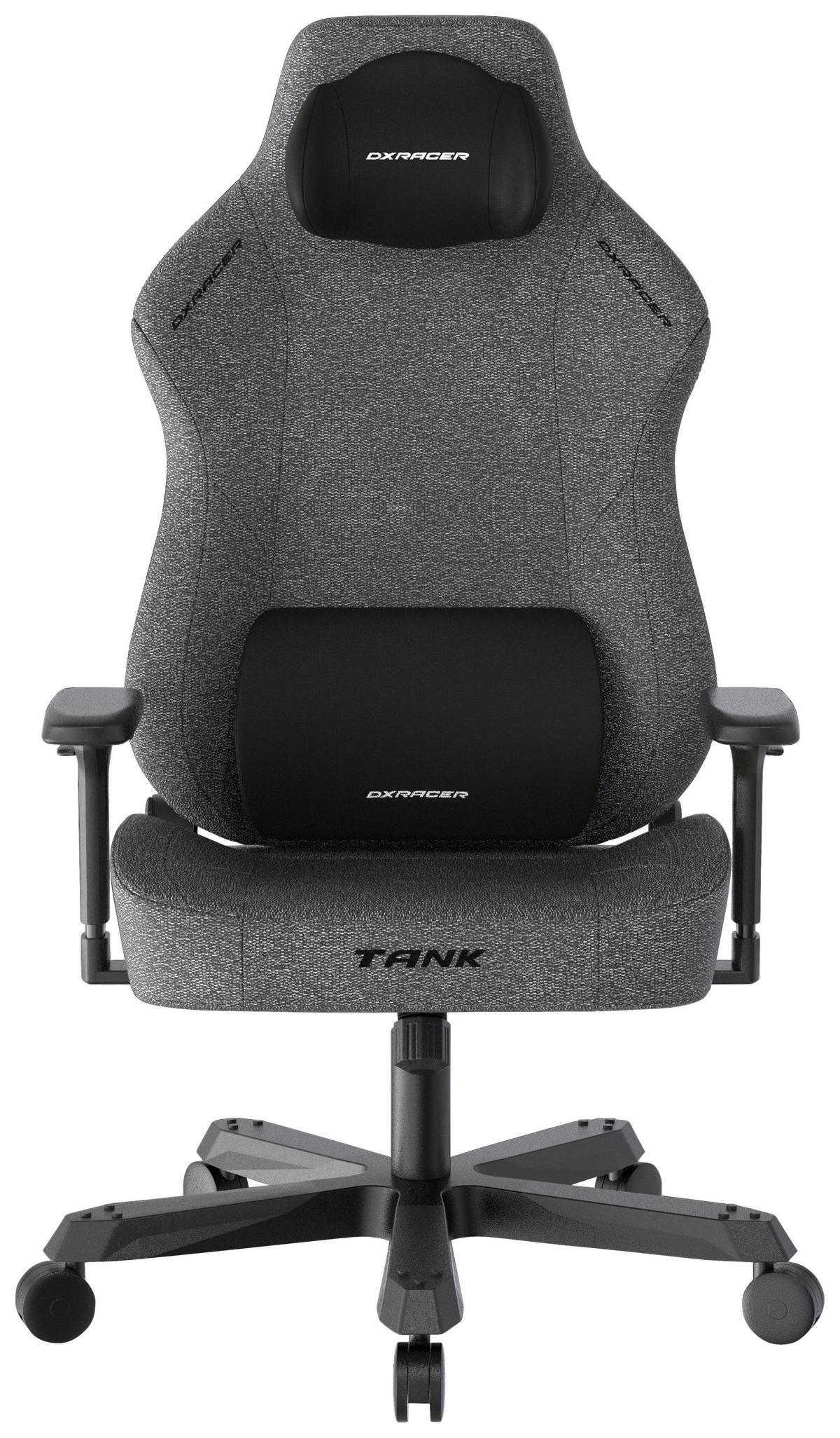 Gamingstuhl Tank Anthrazit/Schwarz - Anthrazit/Schwarz, MODERN, Textil/Metall (80/140/80cm) - Dxracer